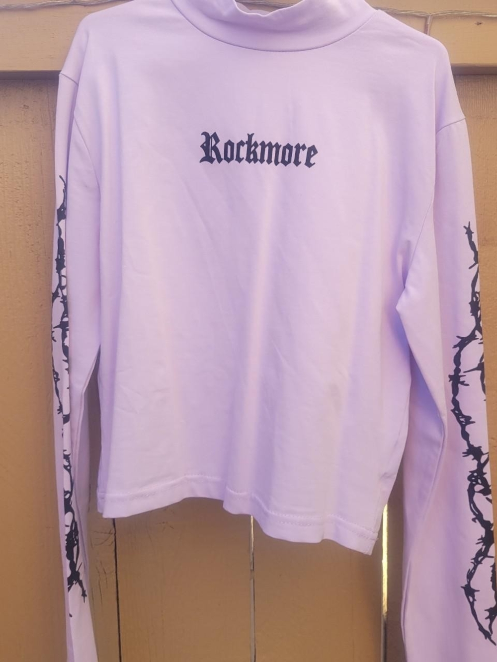 Graphic Mock-Neck Longsleeve Tee